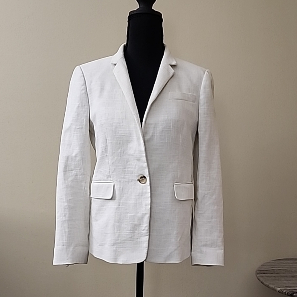 Elegant JCrew White Women's Blazer